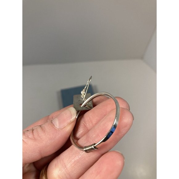 Rain Earrings Silver Dangle Drop Womens 2 Inch Drop Earrings - Picture 3 of 9